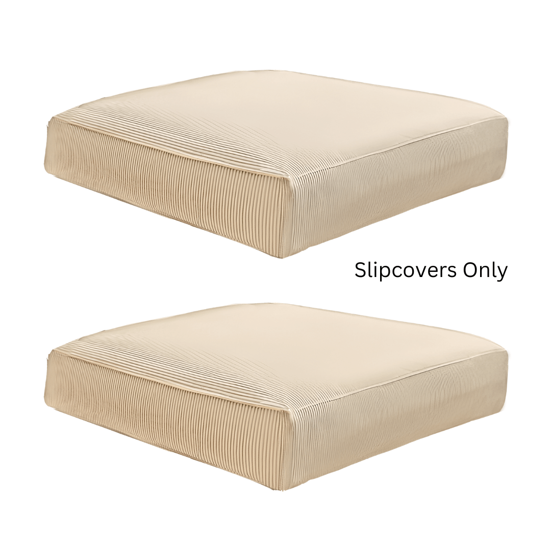Rockin Cushions IKEA Outdoor Slipcovers Beige Stripe Outdoor Slip Covers, Compatible with IKEA Duvholmen